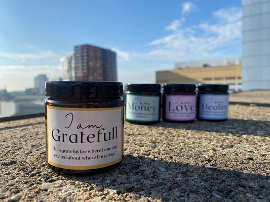 I AM Grateful candle